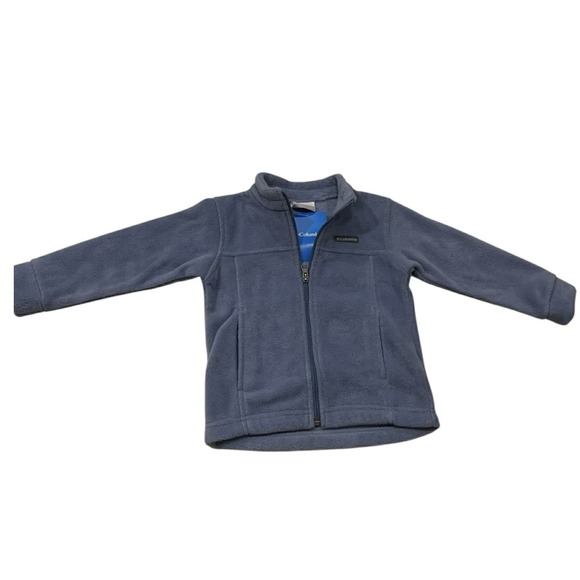 Columbia Other - Columbia Birch Falls Fleece Jacket Youth 3T Blue Full Zip XD6012 Gorpcore Layer